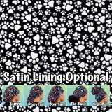 Paw prints scrub cap
