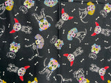 Skeleton dogs scrub cap
