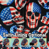 Patriotic skulls scrub cap