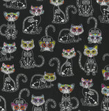 Cat. sugar skulls scrub cap