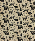 Forest. animals scrub cap
