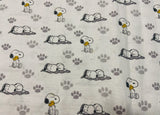 Character. scrub cap made with (licensed Snoopy fabric)
