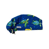 Turtles at sea scrub cap