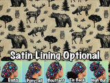 Forest. animals scrub cap