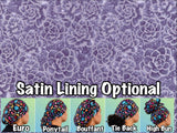 Floral. scrub cap