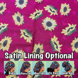 Sunflowers and acorns scrub cap