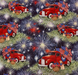4th. of July patriotic scrub cap