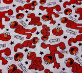 Character. scrub cap ( made with licensed Sesame Street fabric)