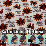 Thanksgiving scrub cap