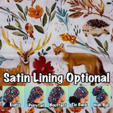 Forest animals scrub cap