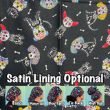 Skeleton dogs scrub cap