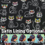 Cat. sugar skulls scrub cap