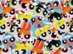 Character scrub cap (made with licensed Powerpuff fabric)