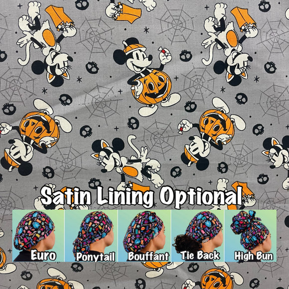 Halloween scrub cap ( made with licensed Disney fabric)