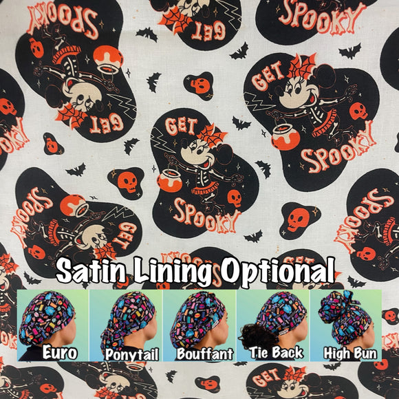 Halloween scrub cap ( made with licensed Disney fabric)