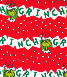 Character. scrub cap (made with licensed Grinch fabric)