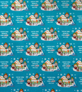 Character. scrub cap (made with licensed Elf fabric)