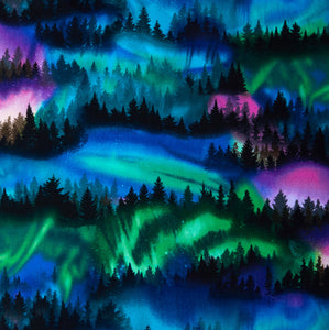 Northern lights scrub cap