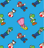 Character scrub cap (made with licensed Mario fabric)