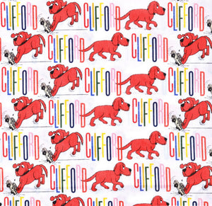 Character. scrub cap (made with licensed Clifford fabric)