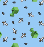 Character. scrub cap (made with licensed Minecraft fabric)