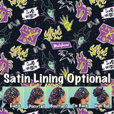 Character. scrub cap (made with licensed Disney Villain fabric)