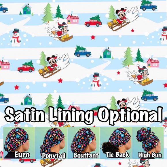 Character. scrub cap (made with licensed Mickey fabric)