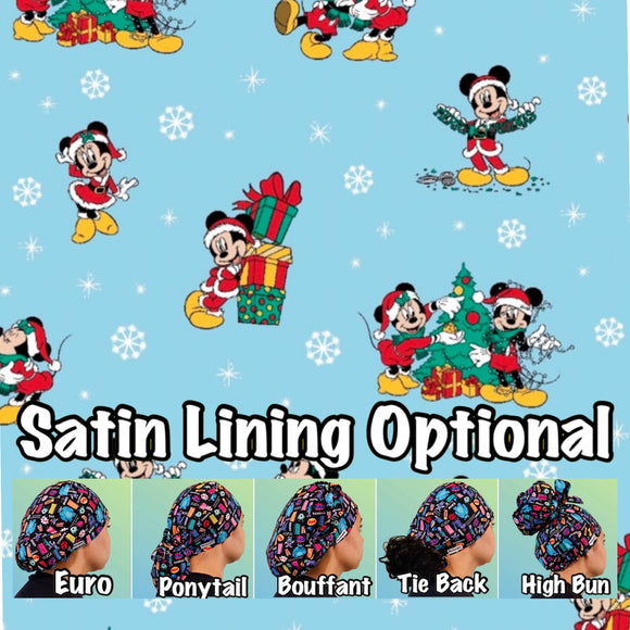 Character. scrub cap (made with licensed Mickey fabric)