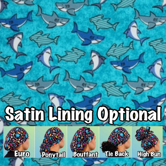 Sharks. scrub cap