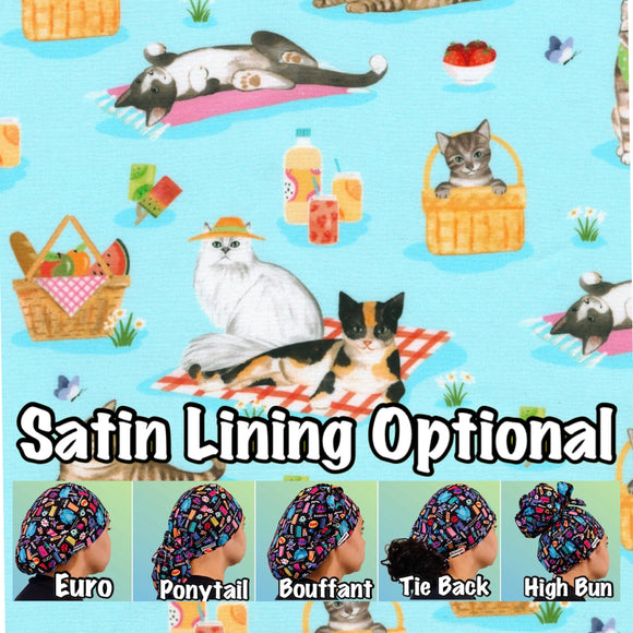 Cats. scrub cap