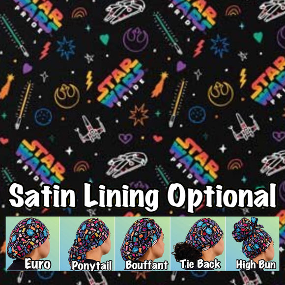 Character. scrub cap (made with licensed Star Wars fabric)