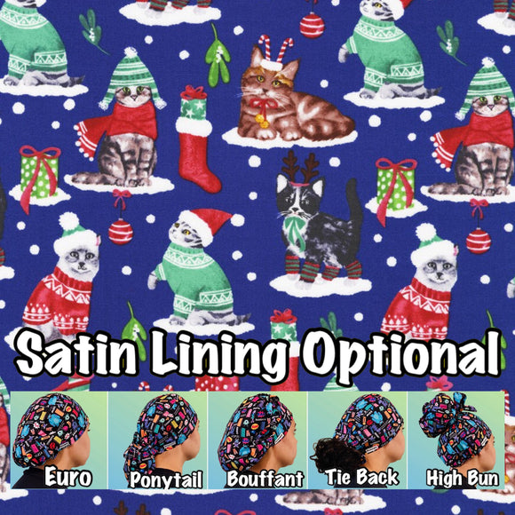 Christmas. scrub cap