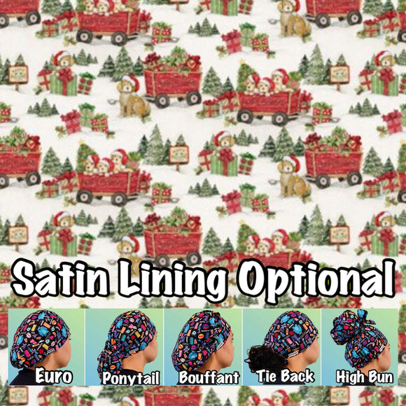 Christmas. scrub cap
