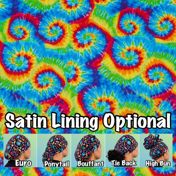 Tie. dye scrub cap