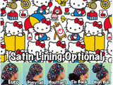 Character scrub cap (made with licensed Hello Kitty fabric)