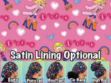 Character. scrub cap (made with licensed Lizzie McGuire fabric)