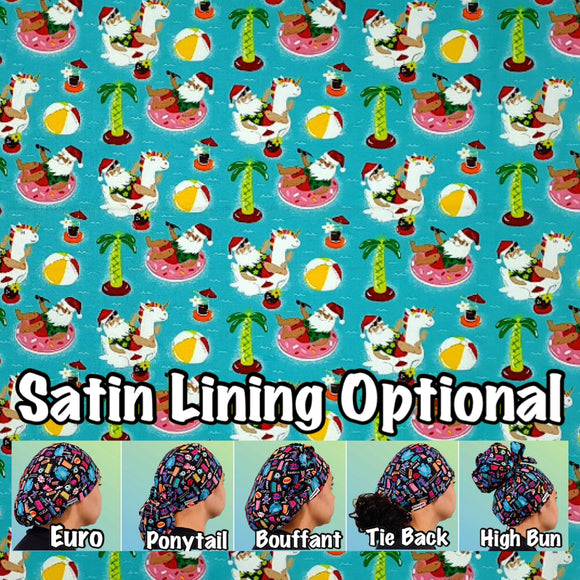 Christmas. scrub cap