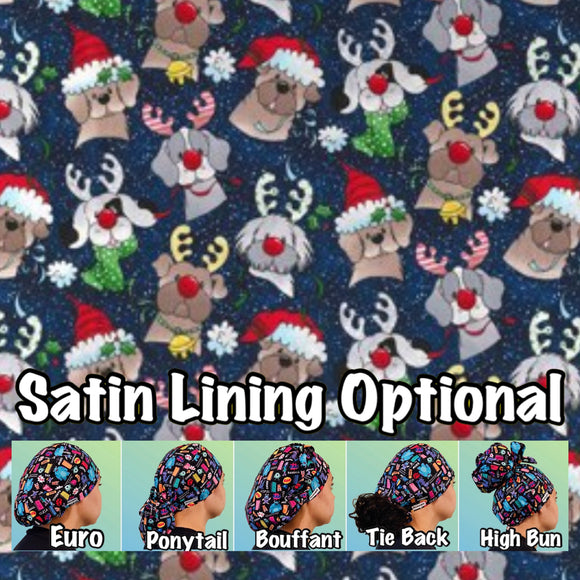 Christmas. scrub cap