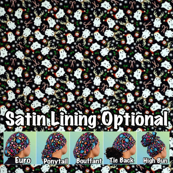 Christmas. scrub cap