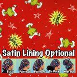 Character. scrub cap (made with licensed Grinch fabric)