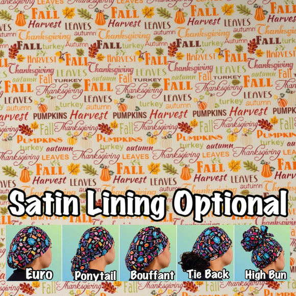 Thanksgiving. scrub cap