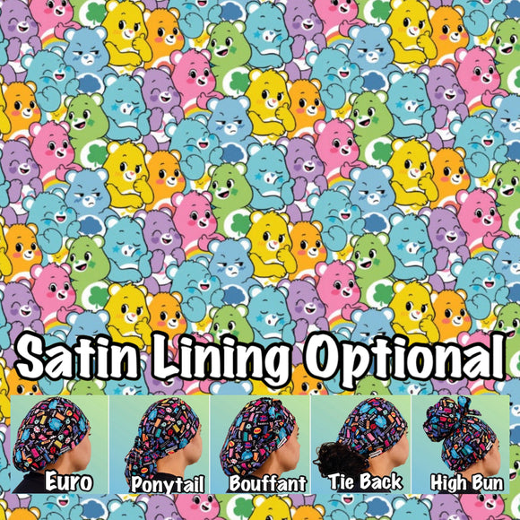 Character. scrub cap (made with licensed Care Bear fabric)