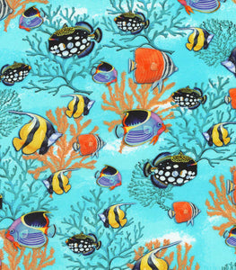 Tropical fish scrub cap