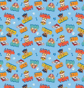 Character. scrub cap (made with licensed Paw Patrol fabric)