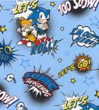 Character. scrub cap (made with licensed Sonic fabric)