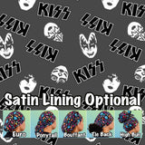 Character. scrub cap (made with licensed KISS fabric)