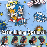 Character. scrub cap (made with licensed Sonic fabric)