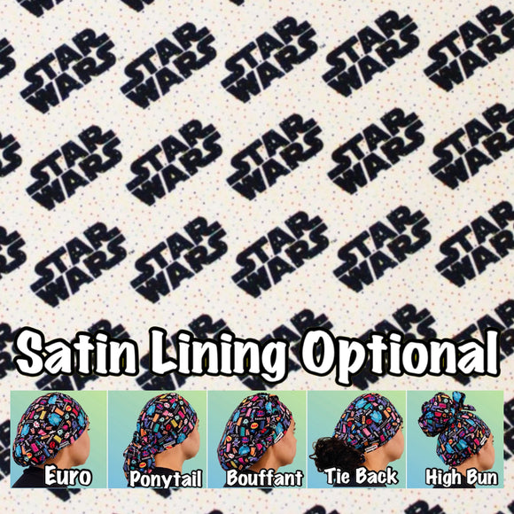 Character. scrub cap (made with licensed Star Wars fabric)