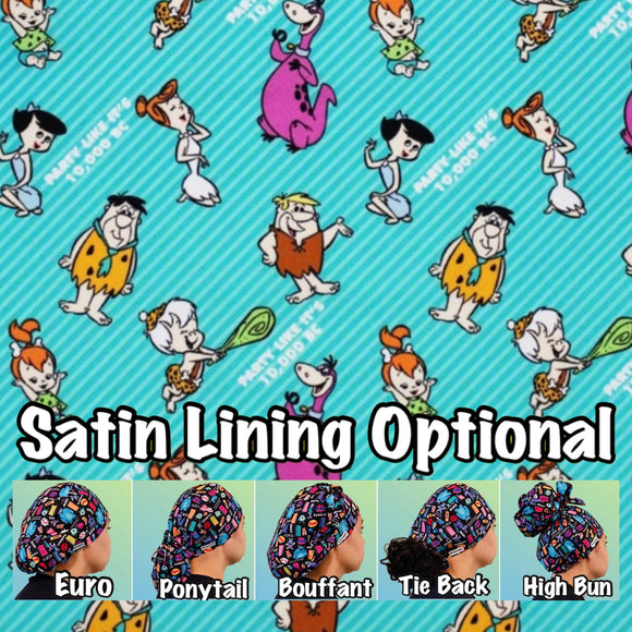 Character. scrub cap (made with licensed Flintstones fabric)