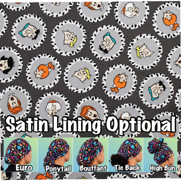 Character. scrub cap (made with licensed Flintstones fabric)